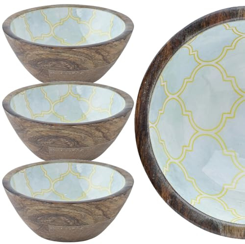 3er Set Moderne Schmuckschale Kesse Motiv 3 aus Emaille in Bunt 15 cm