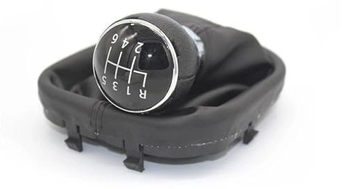 Auto Schaltknauf 5/6 Gang Gamasche Boot Abdeckung Schaltknauf Für VW Für Touran Für Caddy Für MK2 2003 2004 2005 2006 2007 2008 2009 2011 2012 2013 2014 2015 Schaltknauf(6 Speed)