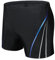 AMZSPORT Maillot de Bain Homme Short de Bain à Séchage Rapide Boxer de Plage avec Cordon de Serrage, Noir, L