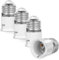 AUAUY Adaptateur Convertisseur Douille E27 vers B22, Adaptateur de Douille de Lampe, Convertisseur de Base de Lampe ES vers BC pour Ampoules LED, Ampoules à Incandescence, Ampoules CFL, Lot de 4