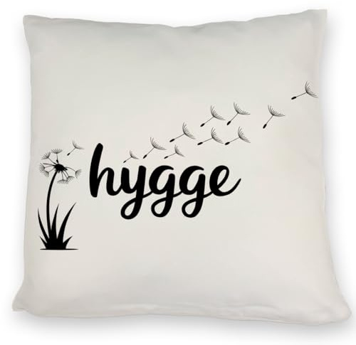 speecheese Kissen Hygge Löwenzahn Gemütlichkeit Pur Stilvolles Design | auf weißem Hintergrund Abstrakte stilisierte Illustration für gemütliches Ambiente