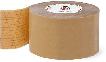Alfa Sockelleisten Klebeband 85 mm x 50 m – Doppelseitig – hohe Klebkraft | Profi-Qualität - Extrem hoher Klebstoffauftrag - Doppelseitig aggressiv klebend - Hohe Anfangs- und Dauerklebkraft
