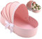 Cardboard Gift Box Unique & Creative Cradle-Shaped Gift Box with Lace 13x7x8 Inch Decorative Case for Baby Shower, Flower Arrangement, Candy, Egg, Biscuit, Cardboard