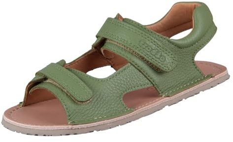 Froddo Flexible Barfußsandalen aus Leder, Doppelklett, FLEXY Mini G3150270 (Olive, EU Schuhgrößensystem, Grundschulkind, Numerisch, M, 26)