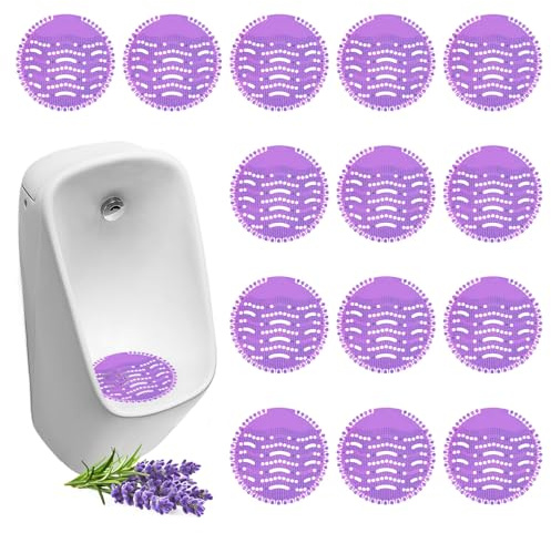 Urinalsieb mit Duft, 16 Stück Pissoirsieb Spritzschutz, Urinal Stein Spritzschutz, Urinal Einleger Matte, Universal Urinal Einsatz Urinaleinlage Urinalsieb Spritzschutz für Badezimmerbüro Gewerblichen