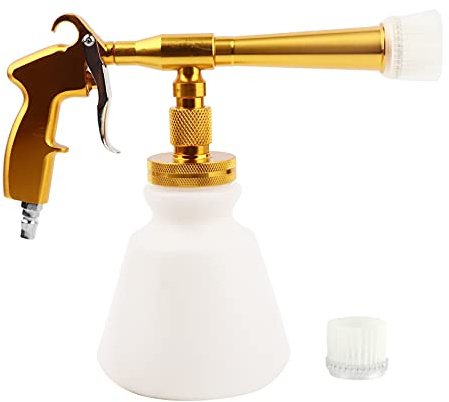 Hochdruckreiniger-Spritzpistole, leistungsstarkes Reinigungswerkzeug, ergonomisches Design für den Innen- und Außenbereich von Autos, Düse aus Aluminiumlegierung, 1000 ml (Gold)