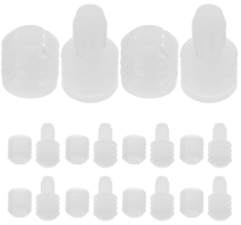 FINISPERSOO Möbeldübel und Scharnierdübel 100 Stück Nylon in Weiß Vielseitig Einsetzbar für Möbelverbindungen und Schrankzubehör Geeignet für Heimwerker und Profis
