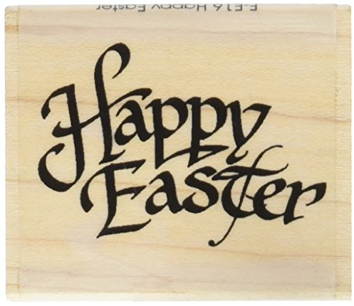 Art Stamps Happy Easter Clear Stamp Happy Easter (Frohe Ostern), Handwerk schwarz