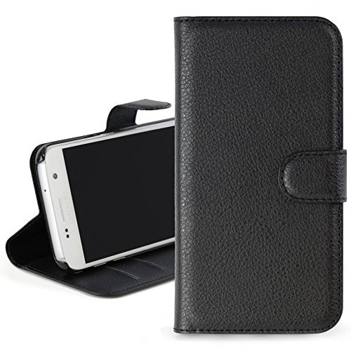 Okuli Schwarz Kunstleder Handyhülle Hülle Case Für Samsung Galaxy S5 G900F G903F