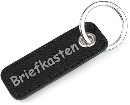 TROIKA Retrotag Briefkasten | Schlüsselring und Anhänger im Retro Style | hochwertiger und langlebiger Schlüsselanhänger | inkl Original Keyring | in Geschenkverpackung
