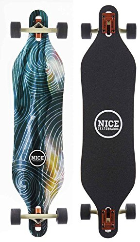 LIGHT BOARD CORP Nice Longboards Hardgoods Street Nice Wanderer, Multicolour, 9.5 x 40 Zoll, NLBLSK68