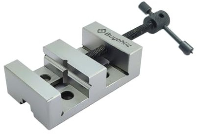 Präzisionsgeschliffener Mini-Schraubstock aus Stahl, 50 mm II, passend für unsere Mini-Vertikal-Drehmaschinen-Frässchieber 90 x 50 mm