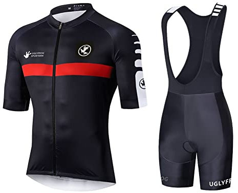 UGLY FROG Stoff-Upgrade – Milchfaser Neuen Männer MTB Rennrad Kurzarm Fahrrad Breathable Sommer Herren Fahrradtrikot Outdoor Sports Wear Triathon Rikots & Shirts+Bib Kurze Hosen Sets