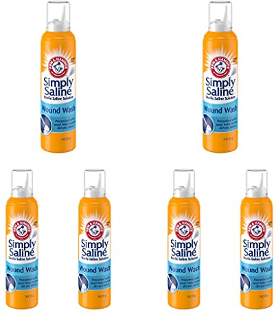 Arm & Hammer Simply Saline Wound Wash 7.4 Ounce - 6 Pack