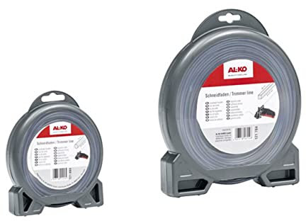 AL-KO Ersatzfaden für Trimmer und Sensen, runder Mähfaden Ø 2,4 mm, Länge 15 m
