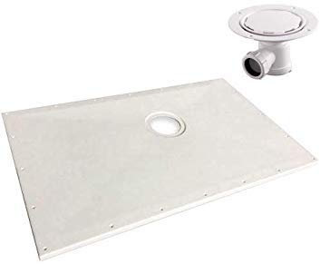 Vinyl Wetroom Tray and Waste Kit 900 x 900mm