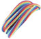 GURU SHOP Doppel Haarband, Magic Hairband, Dread Wrap, Schlauchschal, Stirnband - Regenbogen, Herren/Damen, Baumwolle