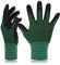 DEX FIT Guantes de Trabajo, Ajuste Cómodo Elástico 3D, Buen Agarre, Recubrimiento de Espuma Duradero de Nitrilo, Táctil, Lavable en la Lavadora, Fino y Ligero, Verde Bosque 7 (S) 3 Pares