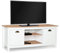 IDMarket ISIS - Mueble de TV (113 cm, madera y blanco), diseño vintage