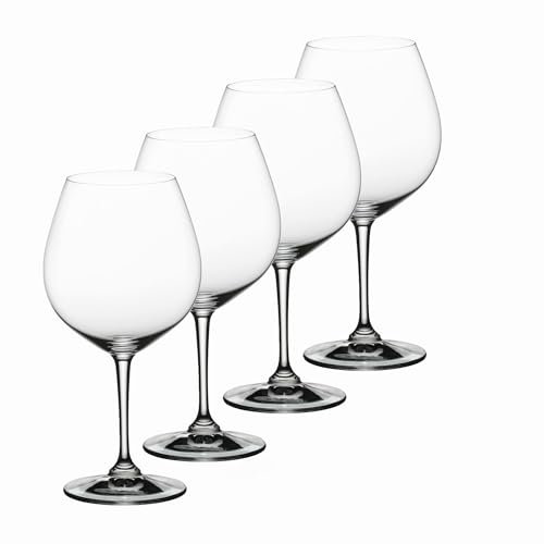Nachtmann 4-teiliges Burgunderglas Set, Weingläser, Kristallglas, 700 ml, ViVino, 103740