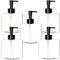 Youngever 5er Set Pumpflaschen aus Kunststoff 350ML, Nachfüllbare Pumpflaschen aus Kunststoff (350ML)