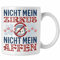 Trendation - Nicht Mein Zirkus Nicht Meine Affen Tasse Lustiger Spruch Kaffeetasse Geschenk (Weiß)