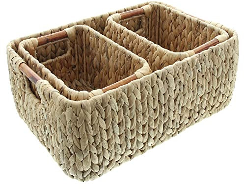 FRANK FLECHTWAREN Storage-Set Wasserhyazinthe (3-teilig)
