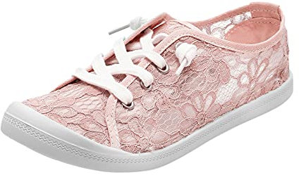 Baskets Plates Femme à Lacet Chaussures Plat Dentelle Bohème Basses Respirantes Outdoor Mocassin Confortable Mode Sneakers Femmes Bas Sneaker à Lacets Antidérapant