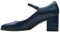 Clarks Women's Freva55 Strap Pump, Navy Leather, 5 UK