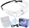 YOCTOSUN Magnifying Glass with Light, 0.75X-4.0X Magnifying Glasses, Head Magnifier Glasses with 3 LED Lights and 5 Lenses, Rechargeable Hands Free Headset Magnifier for Close Work Crafts Jewelry