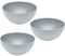 3er Set Magu Natur-Design Schüssel Grau Ø 20 cm aus einem Polymer aus natürlichen Materialien Schüsselset Salatschüssel