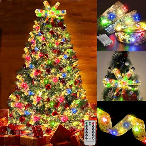 TaimeiMao Luces Navidad Exterior,5M 50 LED Cinta Luminosa de Navidad,Luces LED de Navidad,Iluminación para Interiores/Exteriores,Decoración de Árboles de Navidad,Navidad Fiestas,Patio,Jardín