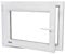 Aluplast - Finestra in plastica bianca, 100 x 60 cm (larghezza x altezza), finestra del garage, finestra del giardino, finestra della cantina, 2 vetri – DIN sinistra – funzione girevole