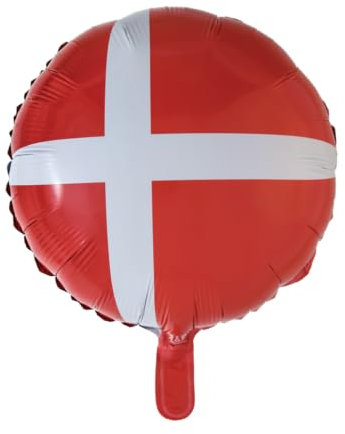 Folienballon * DÄNEMARK * als Deko für Mottoparty oder Länderparty | 46cm groß | Partydeko Luftballon Ballon Folienballon Land