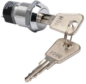 Elevator Lock 2801 Base Station Lock Power Lock Forklift mop Cap Type Waterproof Key Switch Power Lock zinc Alloy (Size : 2801-B(ON ON))
