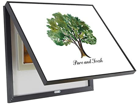 Verteilerkasten Klappdeckel Dekorative Box, Schalttafel-Abdeckung, Rahmen, umklappbar, dekorative Abdeckung, Box, Zähler, Verteilerkasten, Gemälde, Dekoration, Schutzhülle, E, 60 x 50 cm (Farbe: E, Gr