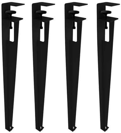 Gambe con morsetto da tavolo, Gamba da tavolo regolabile da 76 cm, Gamba di supporto for piano di lavoro, Gambe for mobili in metallo a forma di F, Gambe for bar for la colazione ( Color : Schwarz , S