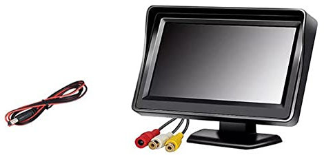 iFutniew Caméra de recul large écran LCD TFT 4,3 ou moniteur étanche vision nocturne recul sauvegarde moniteur