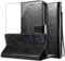 KJYLPO Phone wallet for TCL 40 NXTPAPER 4G /TCL 50 SE case with 1 * Tempered Glass Screen Protector, premium leather protective cover, magnetic buckle, stand function, card slots, shockproof - Black