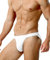 Casey Kevin Homme Slips Sexy Chic Sportif Respirant sous-Vêtement Confort Micro Underwear Taille Basse Slip,Blanc,XL