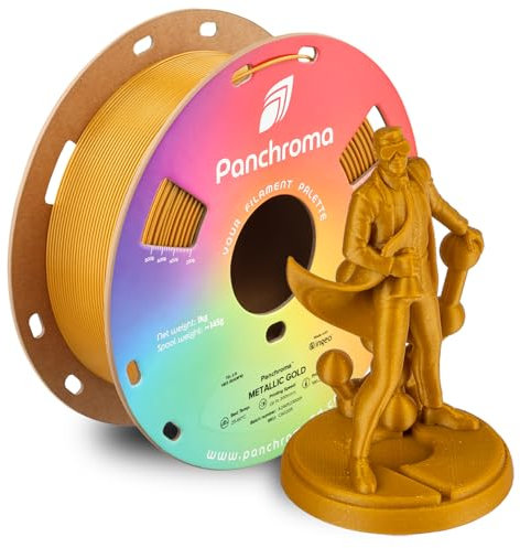 Polymaker Panchroma Metall PLA Filament 1.75mm Gold 1.75mm 3D Druck Filament Spule 1kg Panchroma 1.75 Gold Metallic Glänzend PLA für 3D Drucker