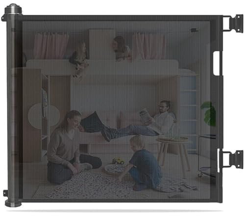 Treppenschutzgitter Ausziehbares Türschutzgitter Roll 0-300 cm Variable Wandbefestigung Schutzgitter Baby Absperrgitter Hundebarriere(Color:C)