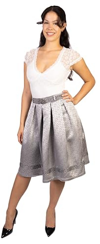 Trachtl Giselle Faltenrock mit Gürtel Dirndl Rock Trachtenrock Oktoberfest RÖCKE Knielang Midi (Orginal TRACHTL) gr.34-44