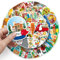Deutschland Flagge France Italy Sticker Set - 50 Stück - München Berlin Aufkleber - Sehenswürdigkeiten Neuschwanstein Souvenir Oktoberfest Bier Stolz - Rom Venice - Paris Nizza Dekoration (Italy)