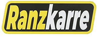 mopeddruck Aufkleber - Ranzkarre Schwarz/Gelb/Weiß