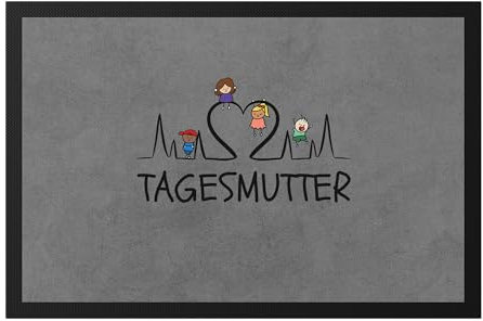 Hey!Print Tagesmutter Fußmatte Kinder Abschiedsgeschenk Erzieherin Tagesmutter Kindergarten