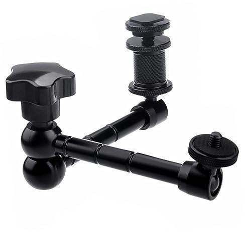 CAXUSD 2pcs Articulating Arms for Lcd Monitors Camera Mounts Friction Control Rotation Made of Lightweight Aluminum