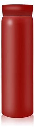 Boziee Piccola bottiglia termica in acciaio inox, 200 ml/300 ml, senza BPA, isolata sottovuoto, mini thermos (rosso, 300 ml)