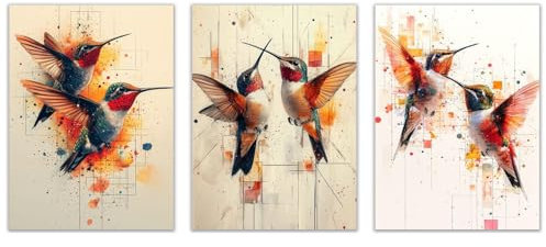 IEPOZWA Gelb, grau Wandbilder Wohnzimmer XXL, Minimalistische Natur Wand Deko Leinwand Bilder Groß Wanddeko Schlafzimmer Kunstdruck - Bunt Natur wie gemalt-30x50cmx3 Ungerahmt