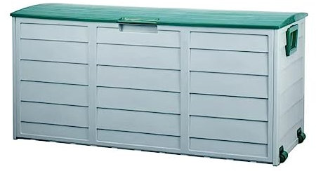 ZLSNOBLE Große Deckbox, Outdoor-Werkzeugkasten, Aufbewahrung, Terrassen-Organizer für Terrassenmöbel, Gartengeräte und Sportgeräte